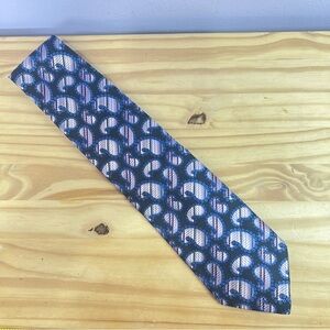 *2/$30* Pavone Paisley Silk Tie Blue Purple Long